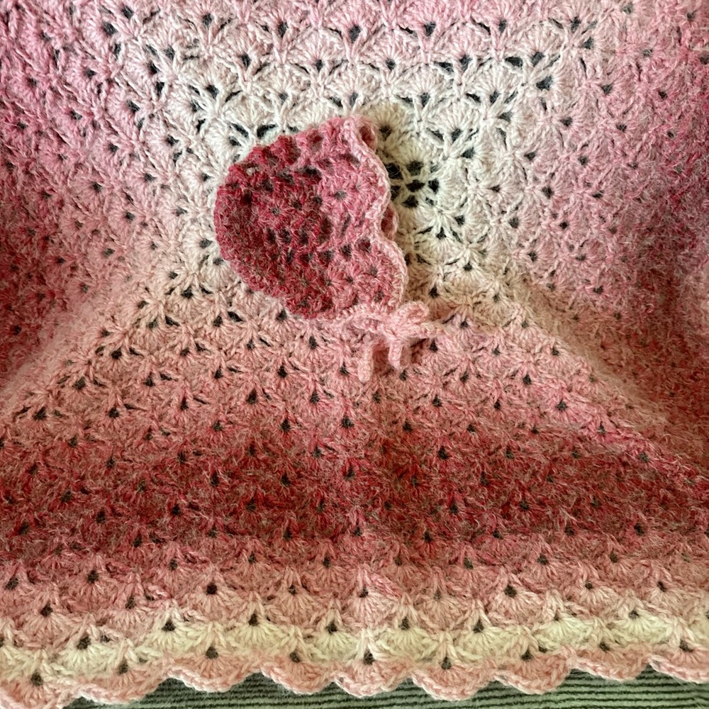 **SALE!!** Baby girl blanket set handmade